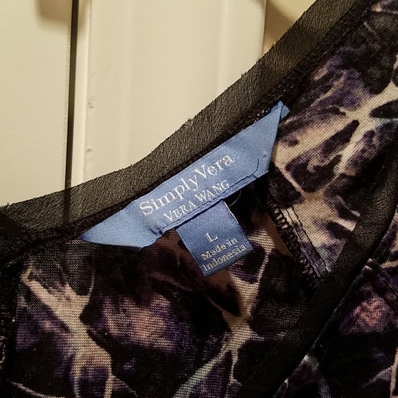 Vera Wang purple and black dress - Picture 2 of 7